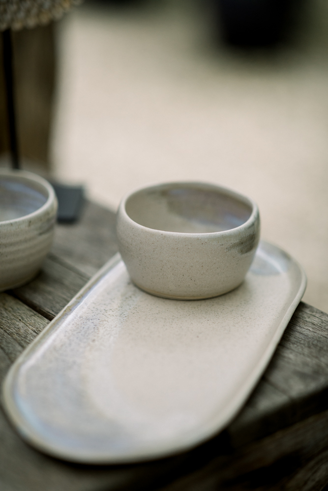 tapas set bowl met bord keramiek handgemaakt