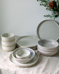 diner pakket keramiek handgemaakt borden bowls